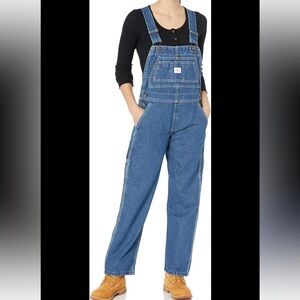 Key Women's Denim Bib Overall Sz 16